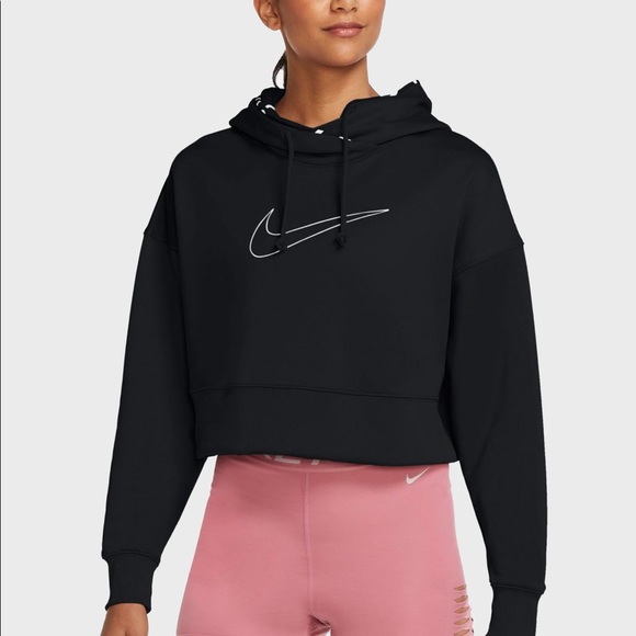 Nike Tops - NWT Nike Therma Training Black Logo Sweatshirt